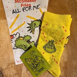 McDonald’s Grinch Socks (Yellow)